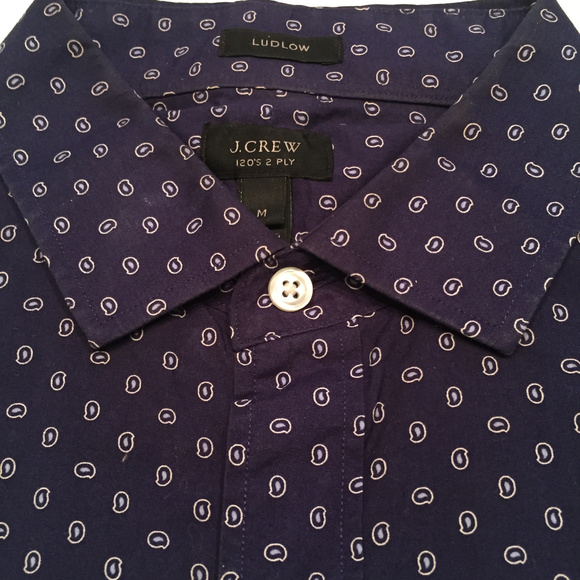 J.Crew Men's Paisley Ludlow Dress Shirt - Picture 1 of 2